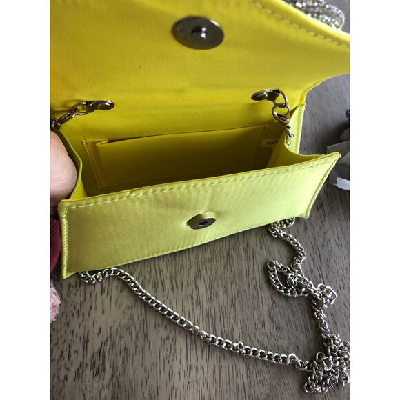 Joseph D'Arezzo Citron Envelope Evening Rhinestone Bow Bag - OS - Picture 3 of 6